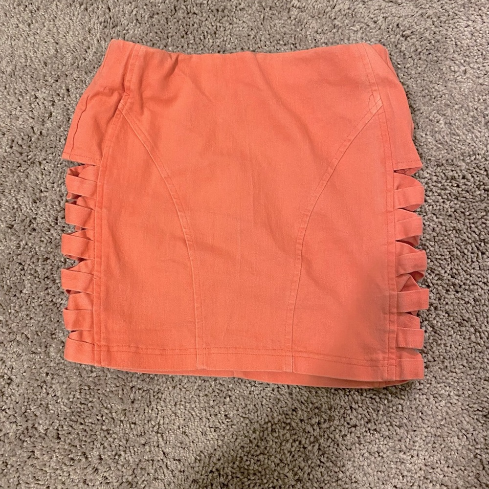 Peach Mini Skirt